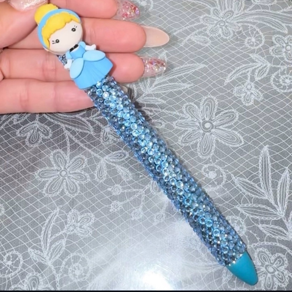 Blue Princess Character Pen